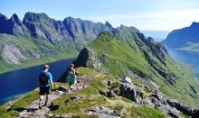 Hiking at Lofoten Islands is recommendable