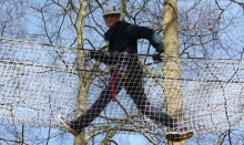 Go high in the treetops in the park at Kragerup Manor