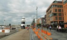 Aker Brygge in a popular area for shopping and entertainment. 