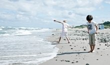 Summer holiday by beach 