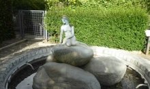 Outside the museum in the yard there is a copy of 'The Little Mermaid' 