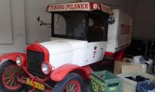 One of the fascinating old Carlsberg trucks