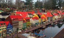 In Legoland you can see cities and famous buildings - all built by Lego bricks