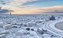Reykjavik in the winter