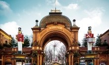 Tivoli Gardens is one of most famous attractions in Copenhagen