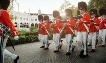 The Tivoli Youth Guard have every day shows in the Garden